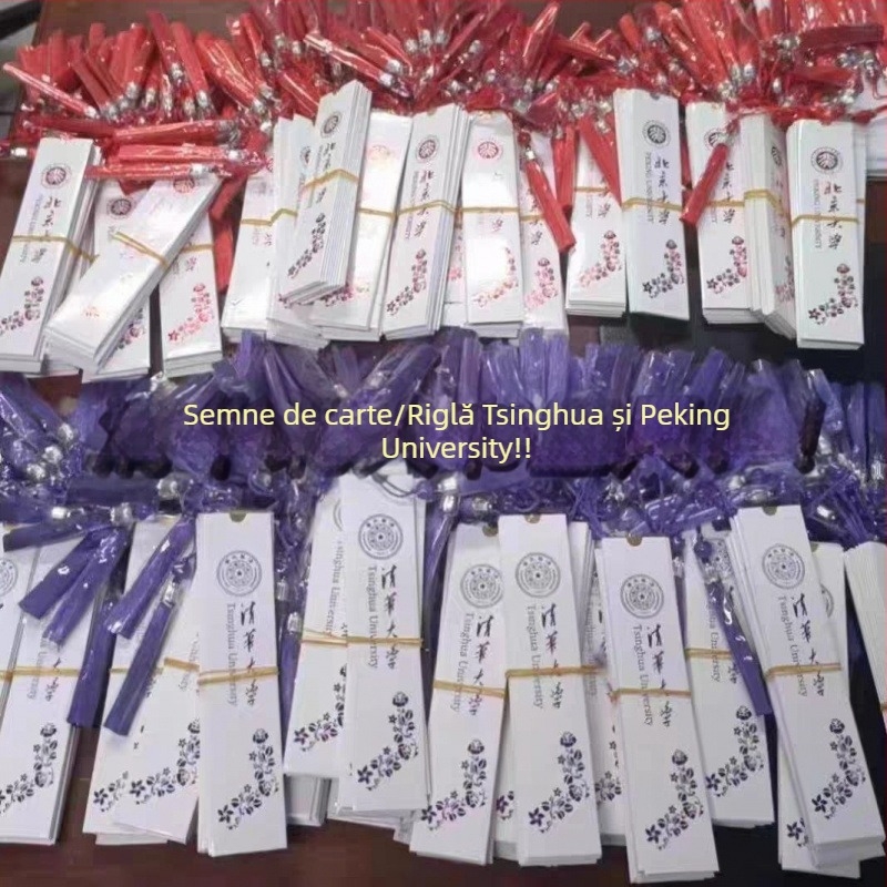 Riglă din alamă și semn de carte – suvenir cultural și creativ de la universități chineze