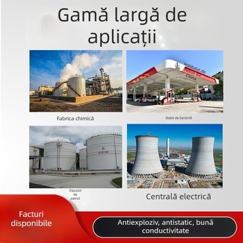 Clema de împământare electrostatică anti-explozie, din oțel inoxidabil 304, cu capete duble, pentru uz în fabrici chimice și stații de carburanți.