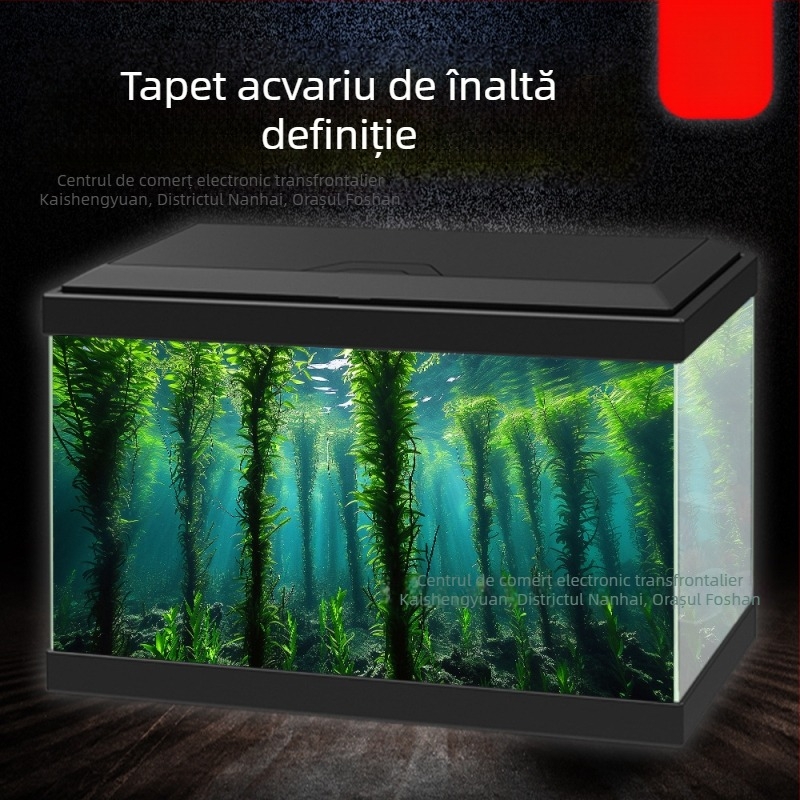 Fundal HD 5D pentru acvariu cu autocolant pentru peisaj – autoadeziv, fără reziduuri, film de fundal de înaltă definiție