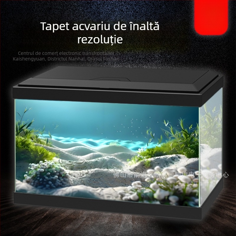 Fundal HD 5D pentru acvariu cu autocolant pentru peisaj – autoadeziv, fără reziduuri, film de fundal de înaltă definiție