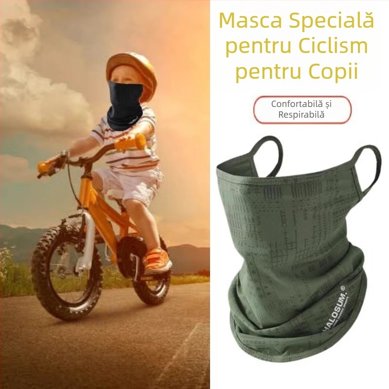 Set pentru copii: protecție împotriva deșertului, mască de praf, fular anti-vânt, protecție UV, pentru drumeții și camping