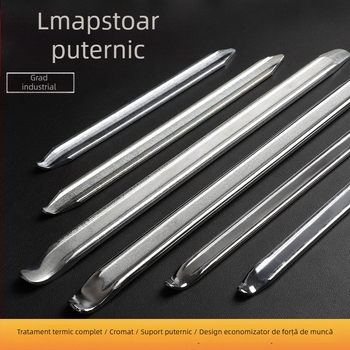 Bară de demontare antistatice, galvanizată, mini, cu capete duble, pentru reparații auto și demontarea anvelopelor