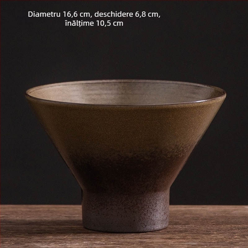 Vas hidroponic din ceramică neporeză pentru plante verzi, mușchi și ferigi — decor de birou interior