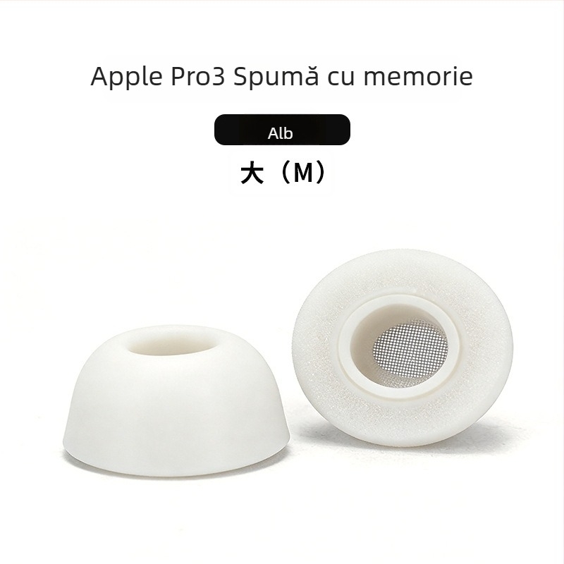 Capace de urechi din spumă cu memorie pentru AirPods Pro a 3-a generație, dopuri de urechi din burete, dopuri din burete inerte