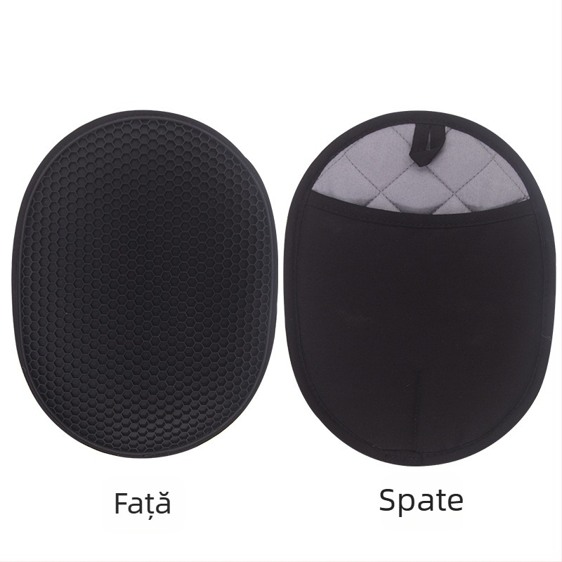Plăcuță izolatoare din silicon pentru bucătărie, cu mănuși de cuptor rezistente la căldură