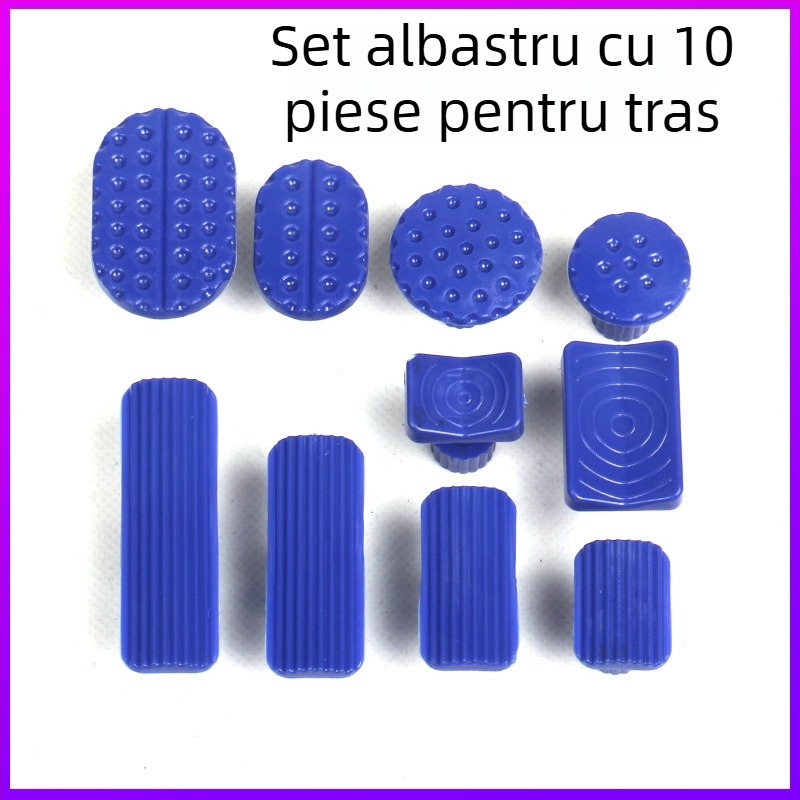 Kit de reparații pentru deformări auto fără vopsire cauzate de grindină — unelte de tras, cleme de tras, garnituri și ciocan