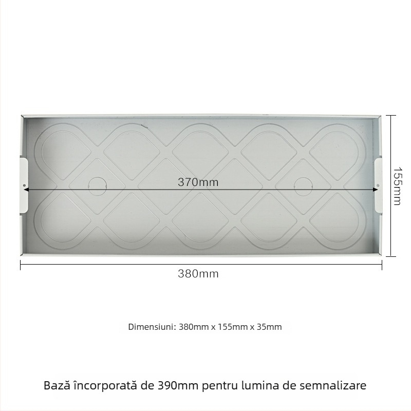 Lumină indicator încorporată pentru semnalizare la incendiu, cu carcasă ascunsă și accesorii pentru iluminare de urgență
