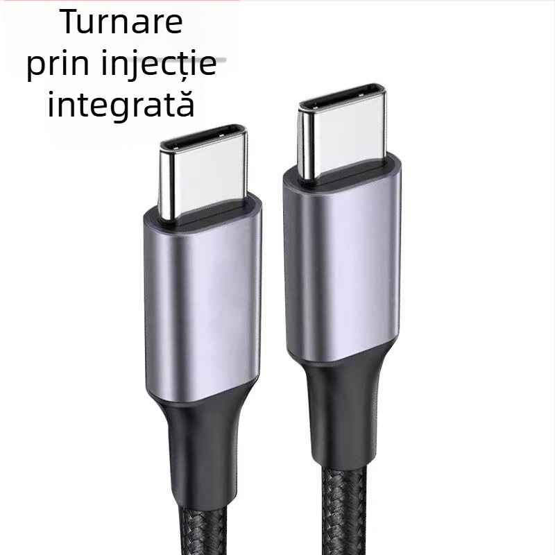 Cablu USB-C PD cu design integrat, încărcare rapidă 20W/60W/100W, Type-C pentru iPhone