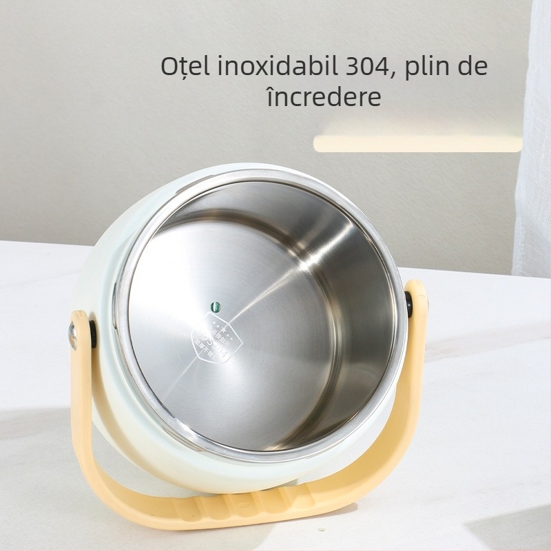 Haowen Cutie pentru prânz izolată din oțel inoxidabil 304, cu mai multe compartimente, portabilă pentru birou