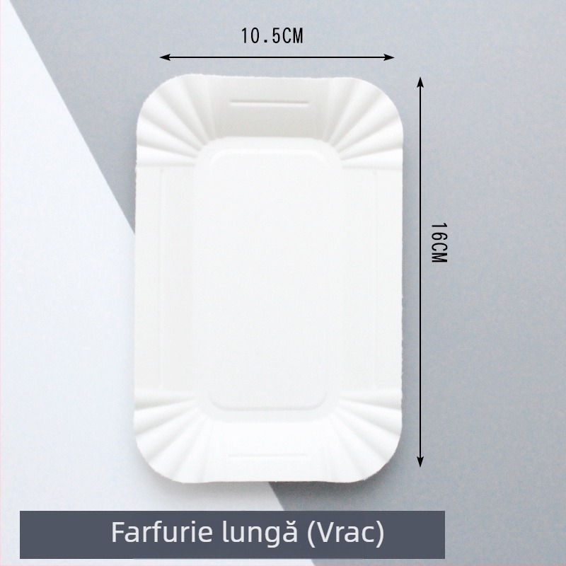 Farfurii de hârtie biodegradabile, de unică folosință; farfurie pentru prăjituri și cină, porționare pentru fructe uscate și ceai; personalizabil.