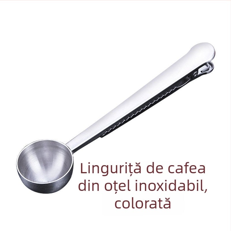 Set de măsură din oțel inoxidabil cu două scări pentru coacere, cafea și condimente