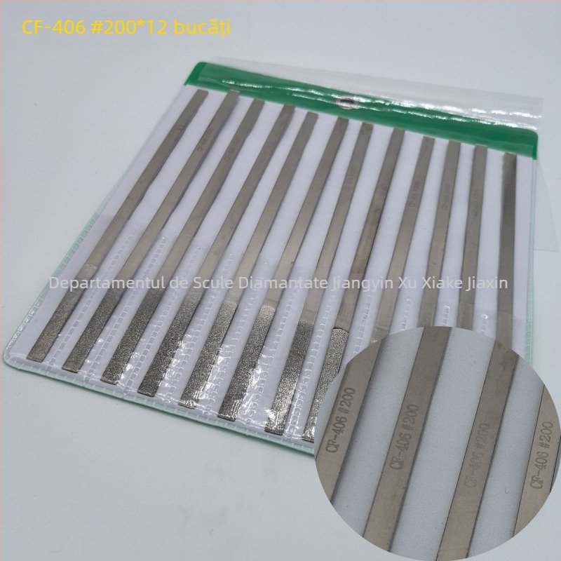 Fișier diamantat din aliaj electroplatinat, plat și înclinat CF-400
