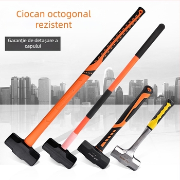 Ciocan octagonal pentru demolarea pereților, corp solid, ciocan manual greu