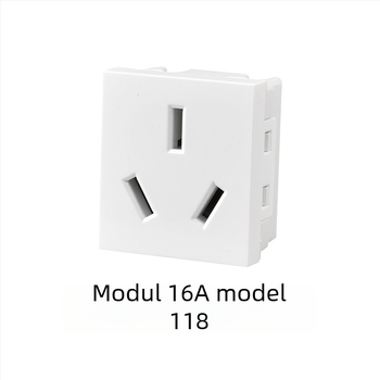 Panou întrerupător încastrat modular, cu 1–4 poziții și prize pentru uz casnic, tip 118