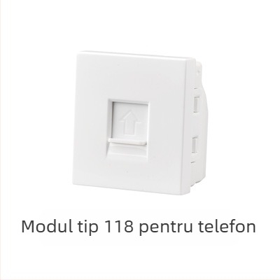 Panou întrerupător încastrat modular, cu 1–4 poziții și prize pentru uz casnic, tip 118