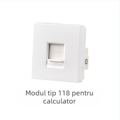 Panou întrerupător încastrat modular, cu 1–4 poziții și prize pentru uz casnic, tip 118