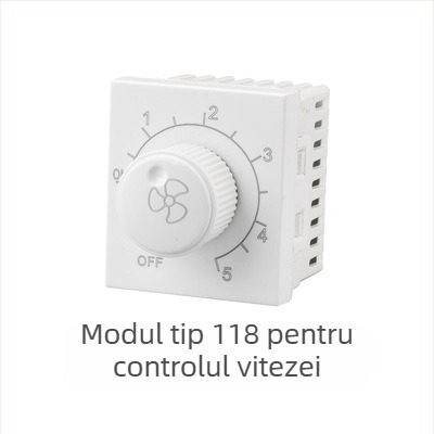 Panou întrerupător încastrat modular, cu 1–4 poziții și prize pentru uz casnic, tip 118