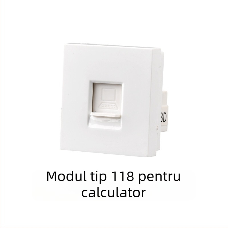 Panou întrerupător încastrat modular, cu 1–4 poziții și prize pentru uz casnic, tip 118