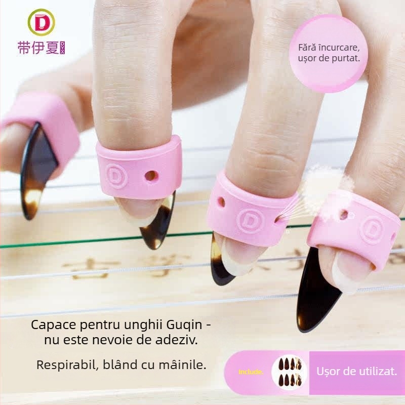 Set de protecții din silicon pentru degete la guzhen – pentru copii și adulți, utilizare profesională