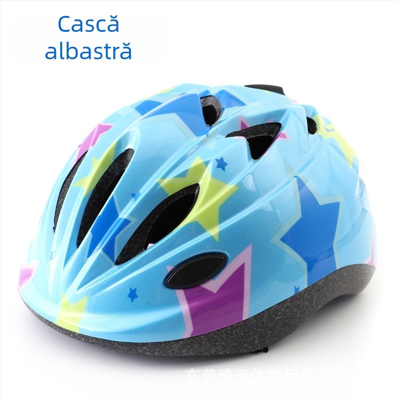 Cască pentru copii, cu fața semiacoperită, pentru role și ciclism