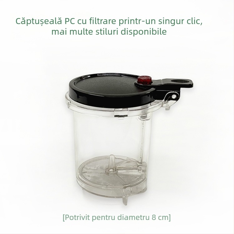 Filtru interior pentru ceașcă cu deschidere de 7-8 cm, material PC, oțel inoxidabil 304.