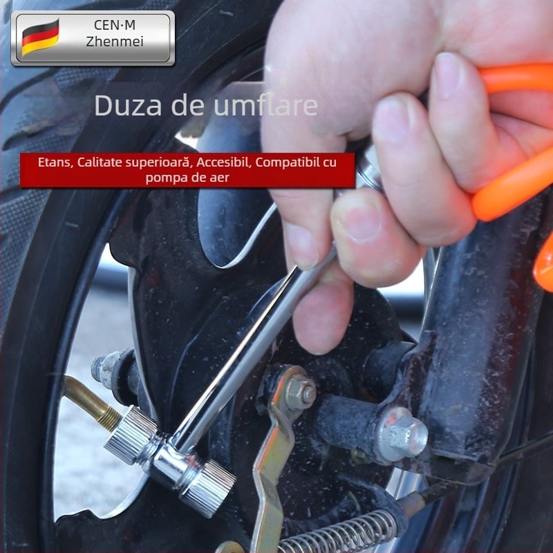 Duză de insuflat pentru pompă de aer, cap de umflare a anvelopelor pentru mașini, motociclete și vehicule electrice