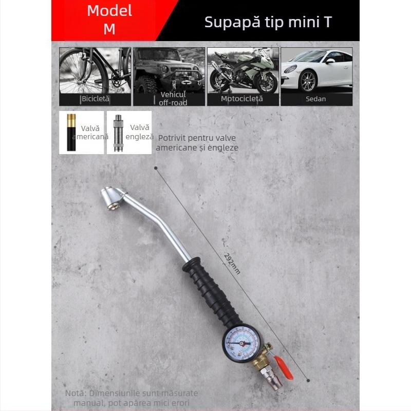 Duză de insuflat pentru pompă de aer, cap de umflare a anvelopelor pentru mașini, motociclete și vehicule electrice