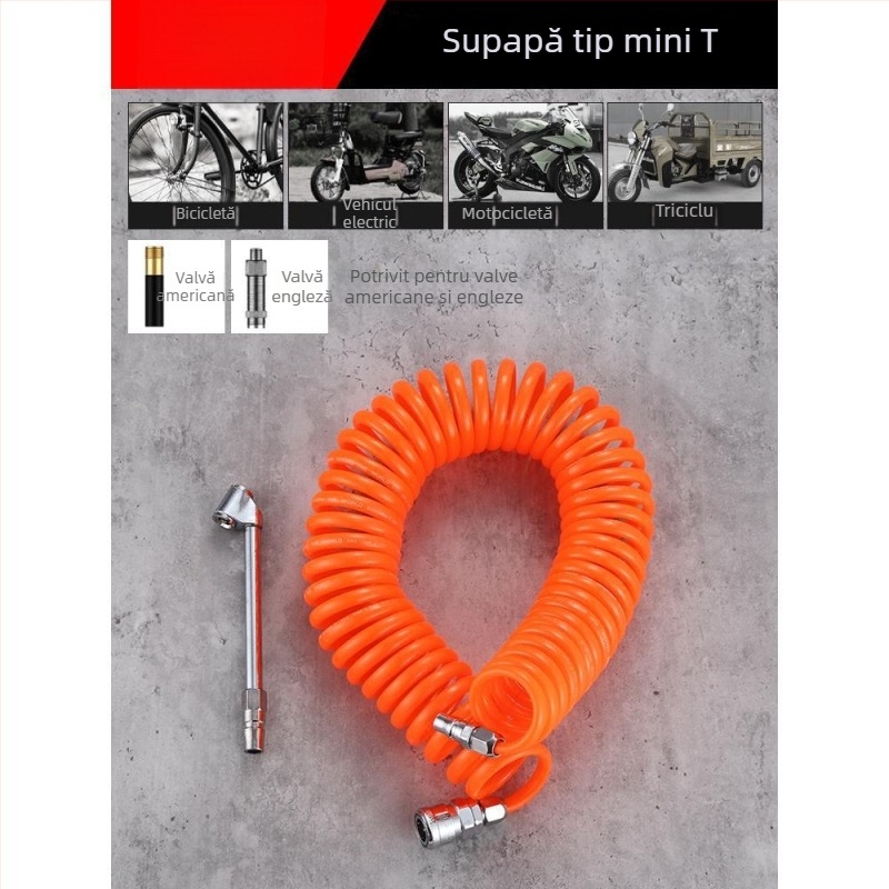 Duză de insuflat pentru pompă de aer, cap de umflare a anvelopelor pentru mașini, motociclete și vehicule electrice