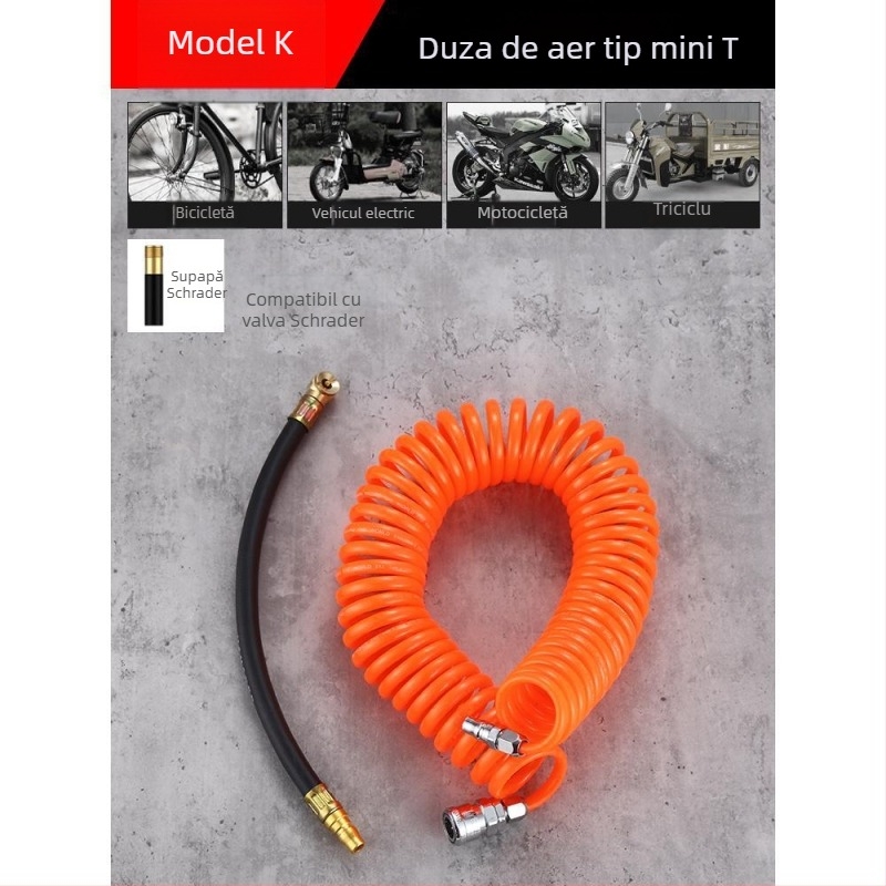 Duză de insuflat pentru pompă de aer, cap de umflare a anvelopelor pentru mașini, motociclete și vehicule electrice