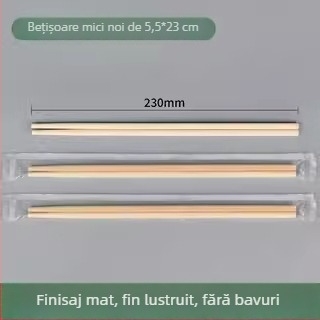 Bețișoare de unică folosință din bambus, de calitate alimentară, ambalate individual, igienice pentru uz casnic și mâncare la pachet