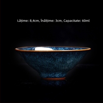 Set de ceai Jianzhan – set Kung Fu, ceramică de înaltă calitate, cești mici de ceai