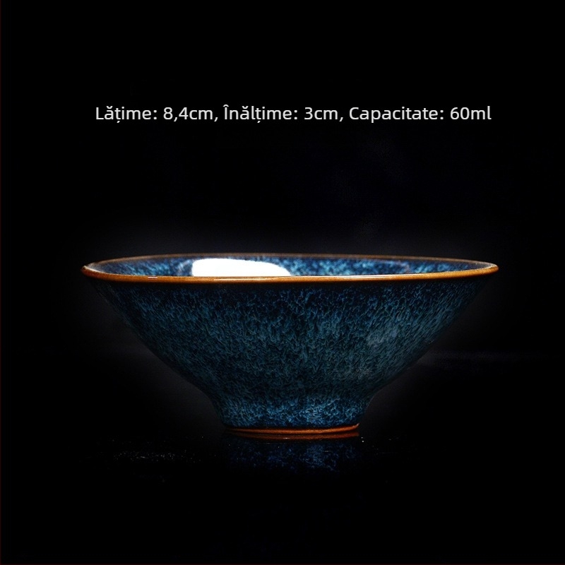 Set de ceai Jianzhan – set Kung Fu, ceramică de înaltă calitate, cești mici de ceai
