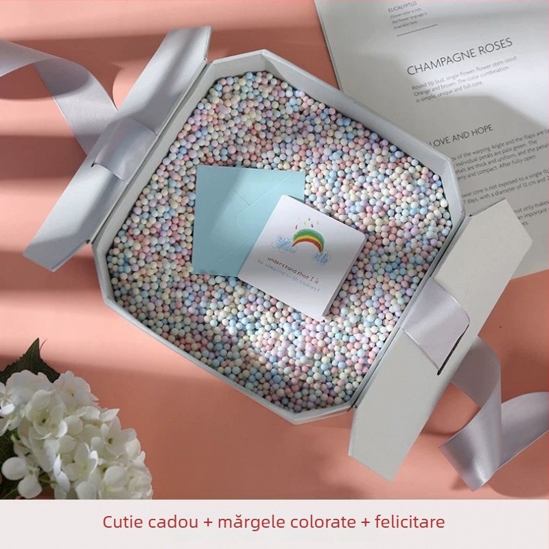 Cutie cadou de Ziua Îndrăgostiților, roz cu uși duble, set de suveniruri de nuntă cu bomboane și ciocolată, ambalaj pentru îngrijirea pielii și produse cosmetice