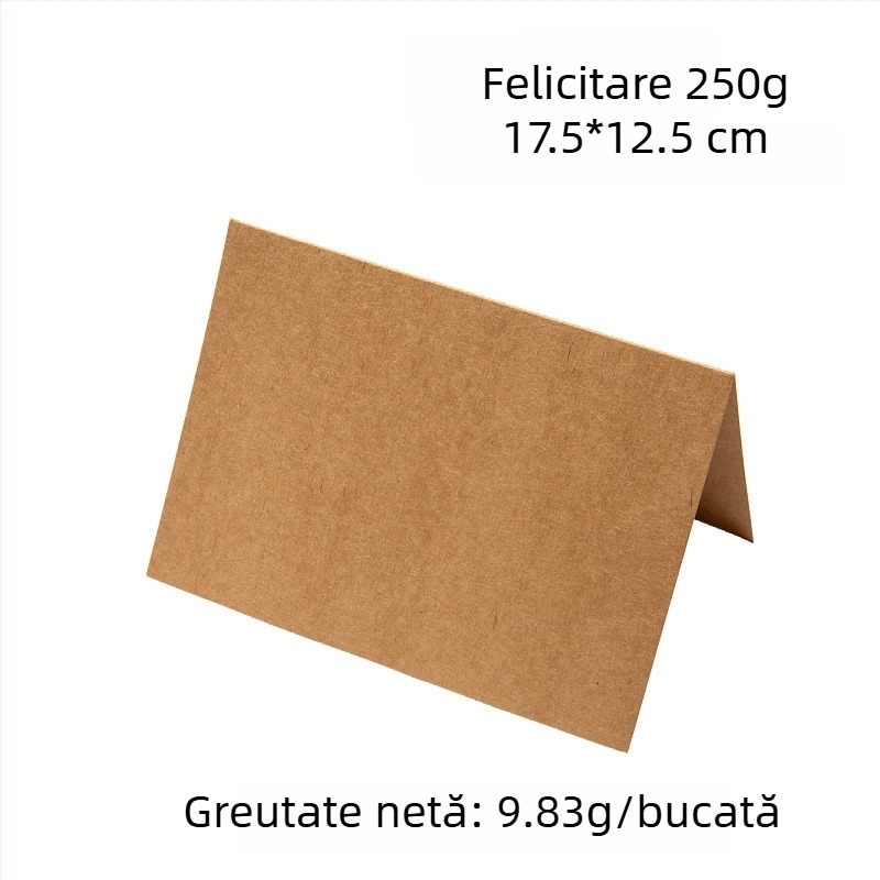 Plicuri de invitație din hârtie kraft, goale, autoadezive cu folie de despachetare, dimensiuni 13×18 cm și 15,8×10,8 cm