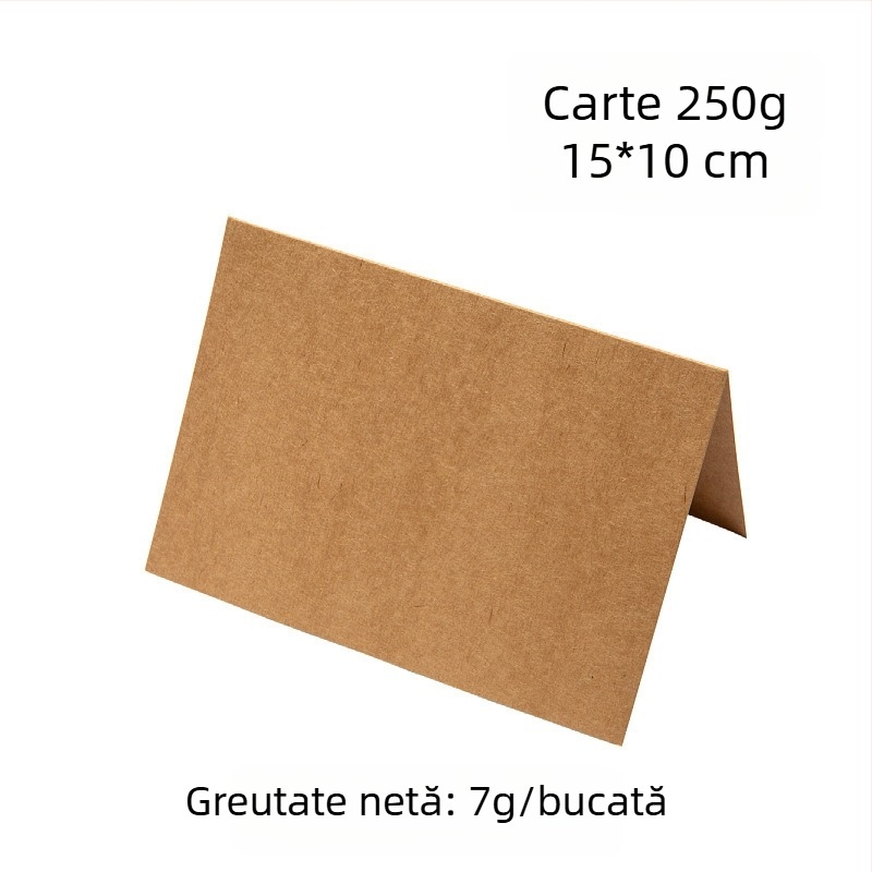Plicuri de invitație din hârtie kraft, goale, autoadezive cu folie de despachetare, dimensiuni 13×18 cm și 15,8×10,8 cm