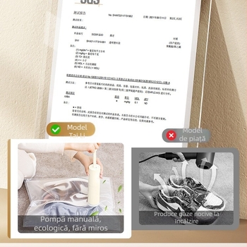 Taili geantă de depozitare pentru pantofi cu compresie vid pentru adidași — protecție împotriva oxidării, umezelii, mucegaiului, îngălbenirii, prafului, sigilată