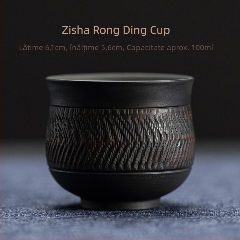 Jianzhan din ceramică purpurie – ceașcă personală, de lux pentru Gongfu ceai, unisex, mică, vintage