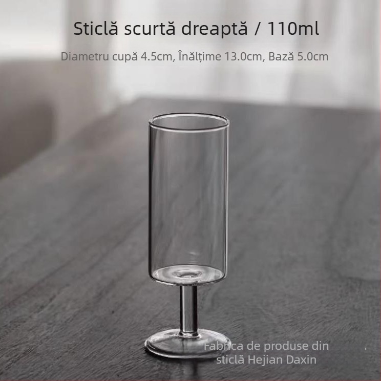 Ceainic din sticlă cu design inspirat din Dinastia Song, set de ceai din sticlă borosilicată rezistentă la căldură