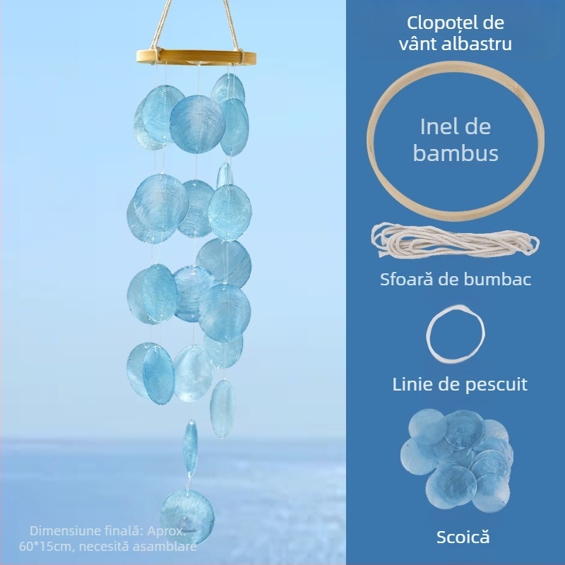 Set DIY cu scoici pentru copii – decor suspendat creativ pentru dormitor