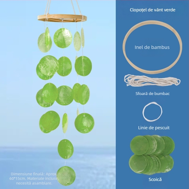 Set DIY cu scoici pentru copii – decor suspendat creativ pentru dormitor