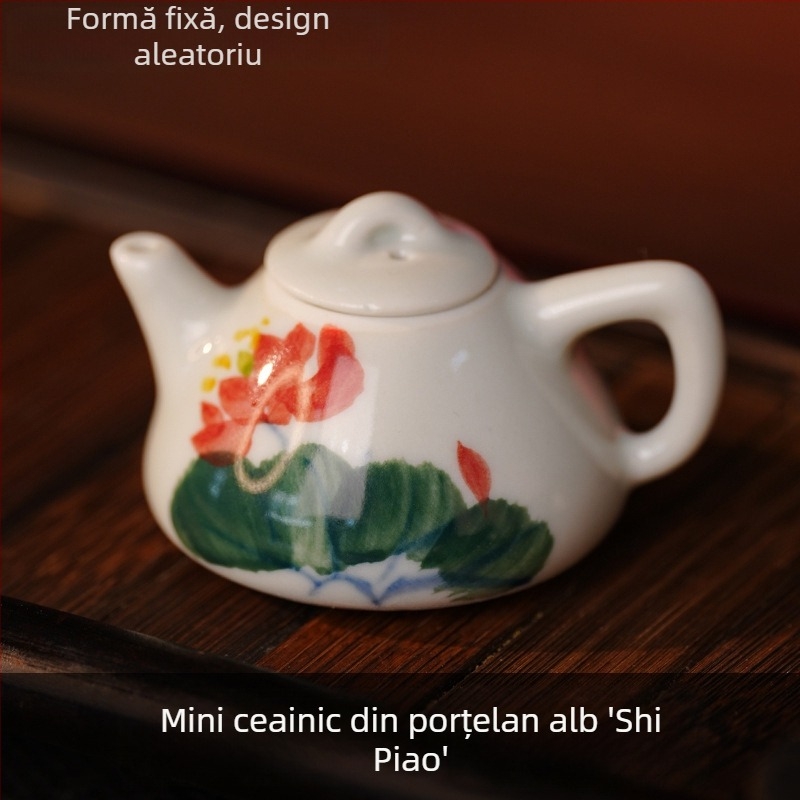 Ceainic mic pentru mahjong, Tea Pet, suport pentru bețișoare de tămâie, ceramică Jingdezhen, piesă decorativă pentru ceremonia ceaiului Kung Fu