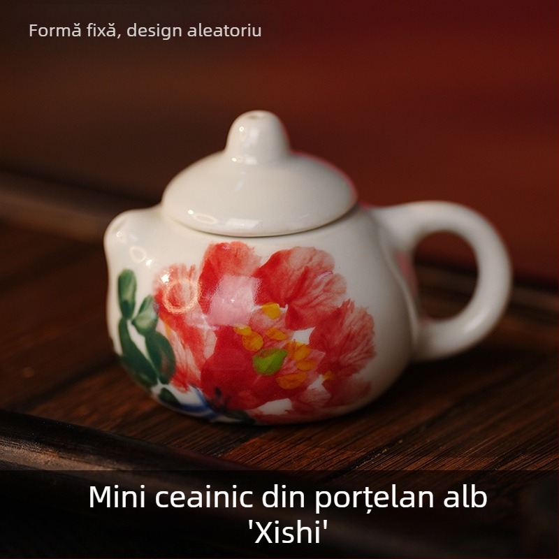 Ceainic mic pentru mahjong, Tea Pet, suport pentru bețișoare de tămâie, ceramică Jingdezhen, piesă decorativă pentru ceremonia ceaiului Kung Fu