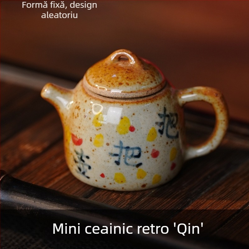 Ceainic mic pentru mahjong, Tea Pet, suport pentru bețișoare de tămâie, ceramică Jingdezhen, piesă decorativă pentru ceremonia ceaiului Kung Fu