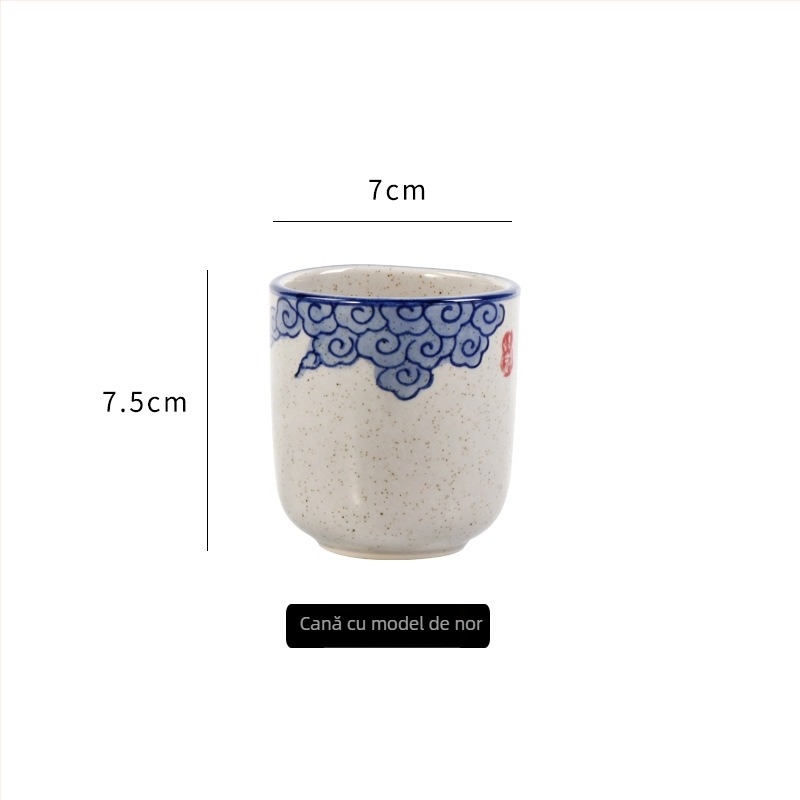 Ceașcă de ceai ceramică, stil retro, teracotă, mică pentru uz casnic