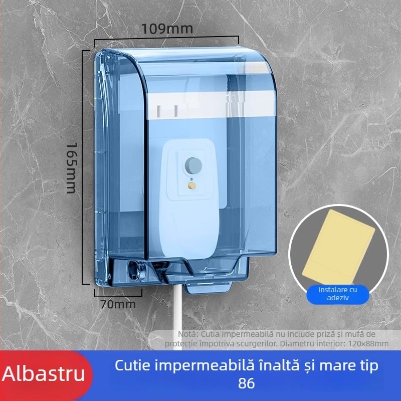 Type 86 Baie: cutie adezivă pentru întrerupător împotriva scurgerilor și stropilor, capac de protecție pentru boiler, set capac priză impermeabil mărit