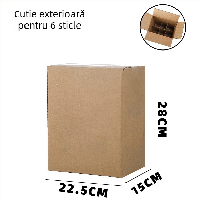 Sticlă goală de 500 ml din sticlă pentru distilație casnică – recipient pentru băuturi alcoolice, cu gură clasică
