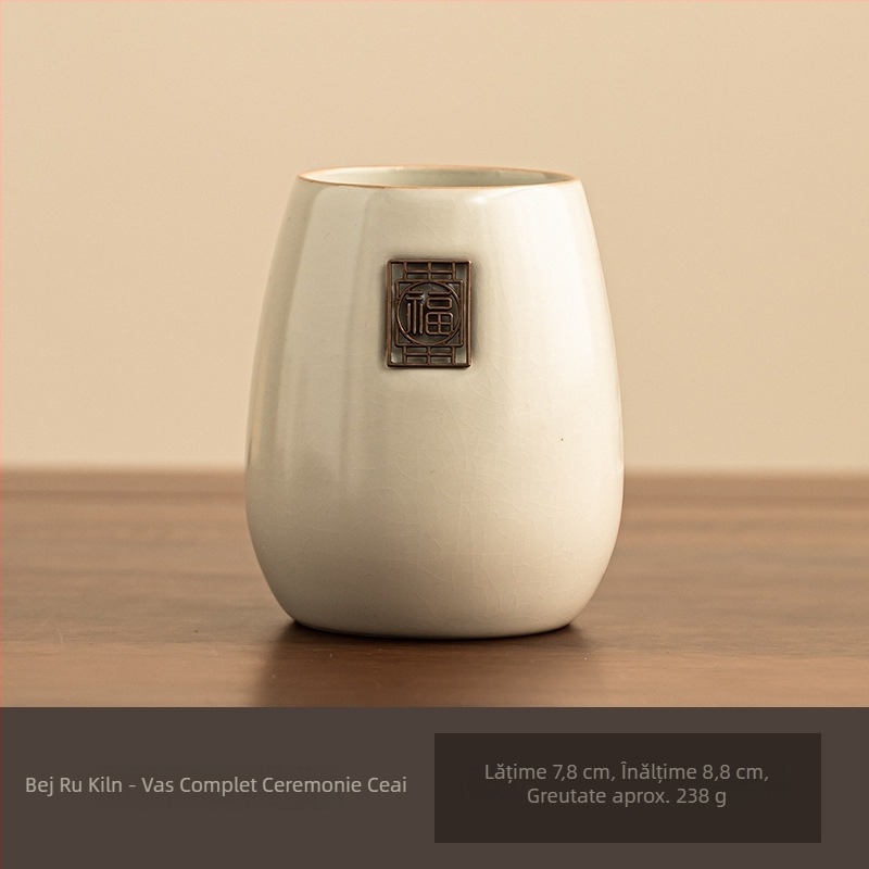 Set Ceremonia Ceaiului Six Gentlemen — Accesorii ceramice pentru ceai: sticlă, clips de ceai, lingură de ceai, cuțit de ceai, stilou pentru îngrijirea ceainicului