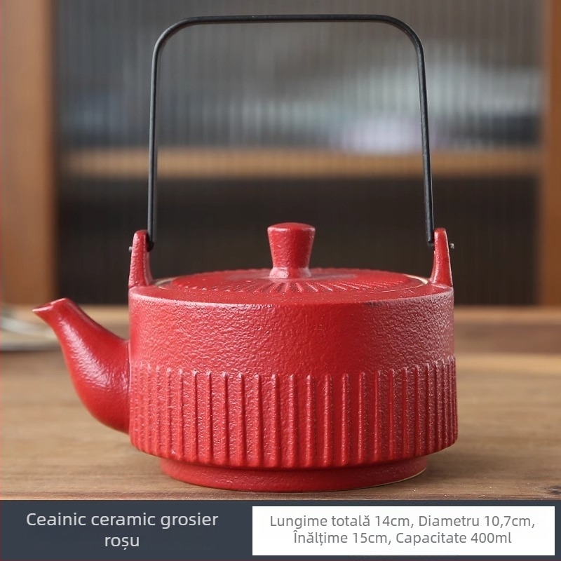Ceainic ceramic în stil chinezesc nou, minimalist, cu filtru, set Kung Fu pentru ceai, ceainic de uz casnic de înaltă calitate