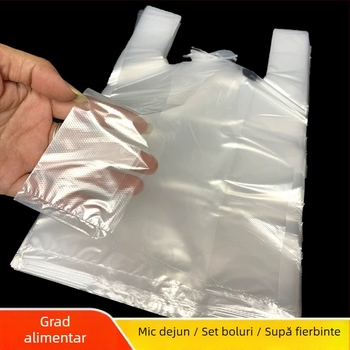 Pungi de plastic albe, transparente, de calitate alimentară, pentru chifle, produse de panificație, fructe și legume; pentru cumpărături și uz casnic