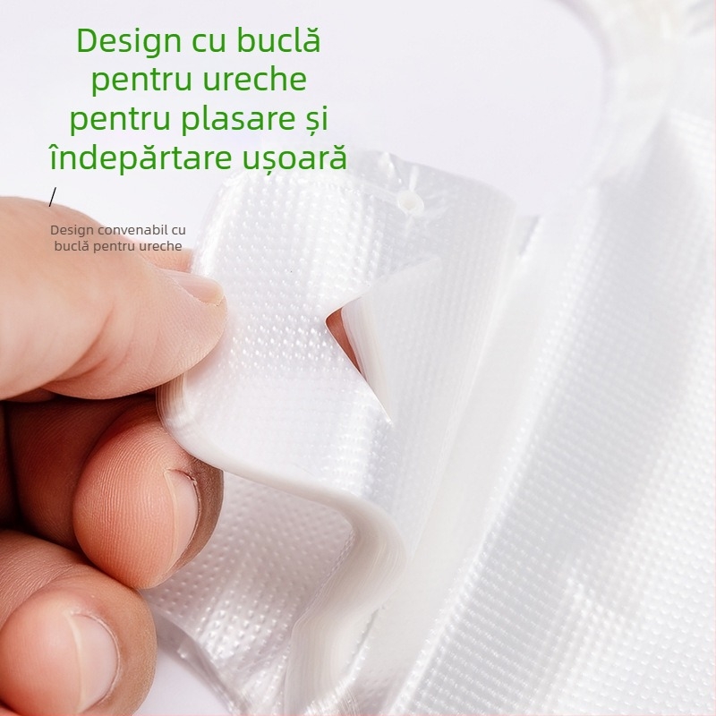 Pungi de plastic albe, transparente, de calitate alimentară, pentru chifle, produse de panificație, fructe și legume; pentru cumpărături și uz casnic